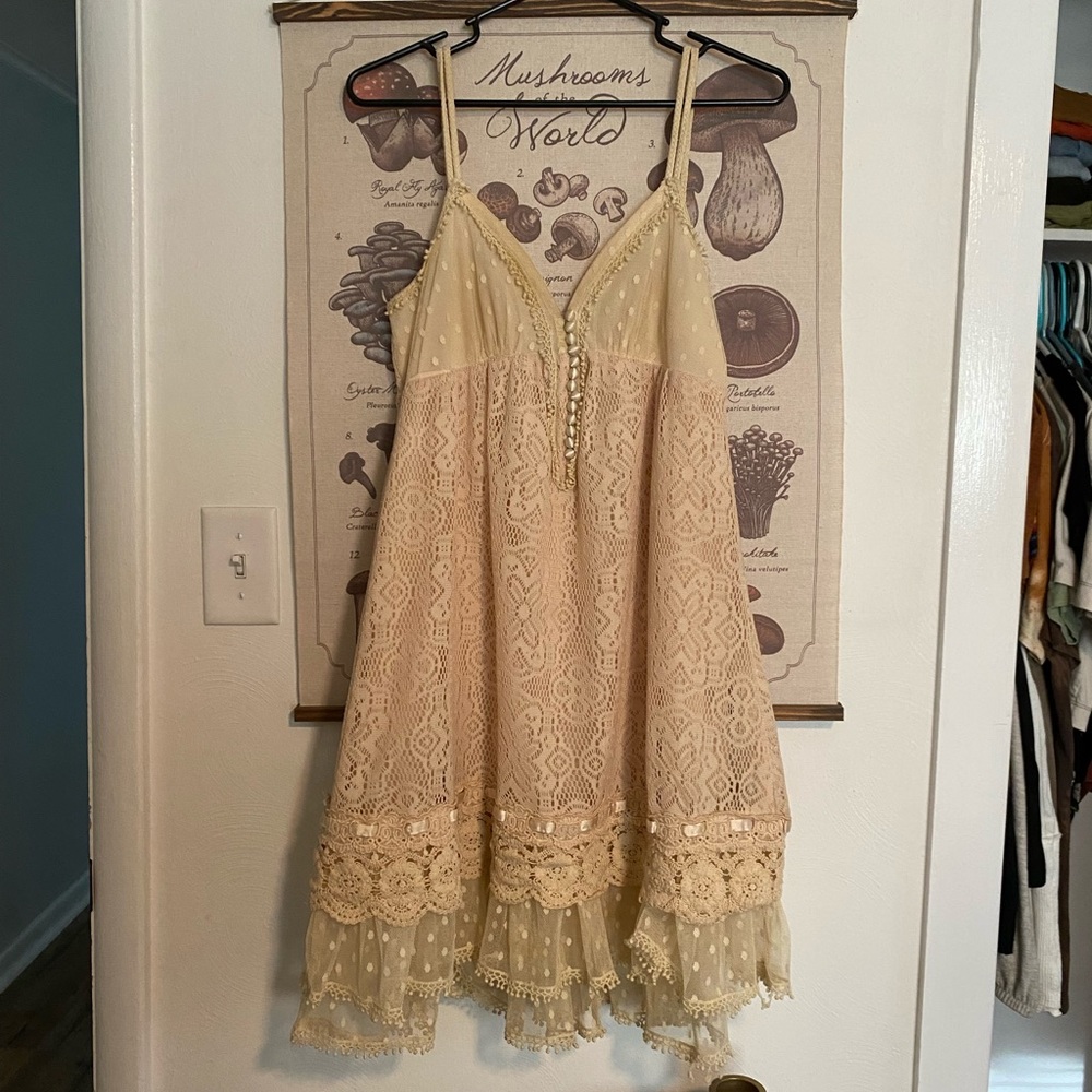 SOLD Vintage Babydoll Lace Dress